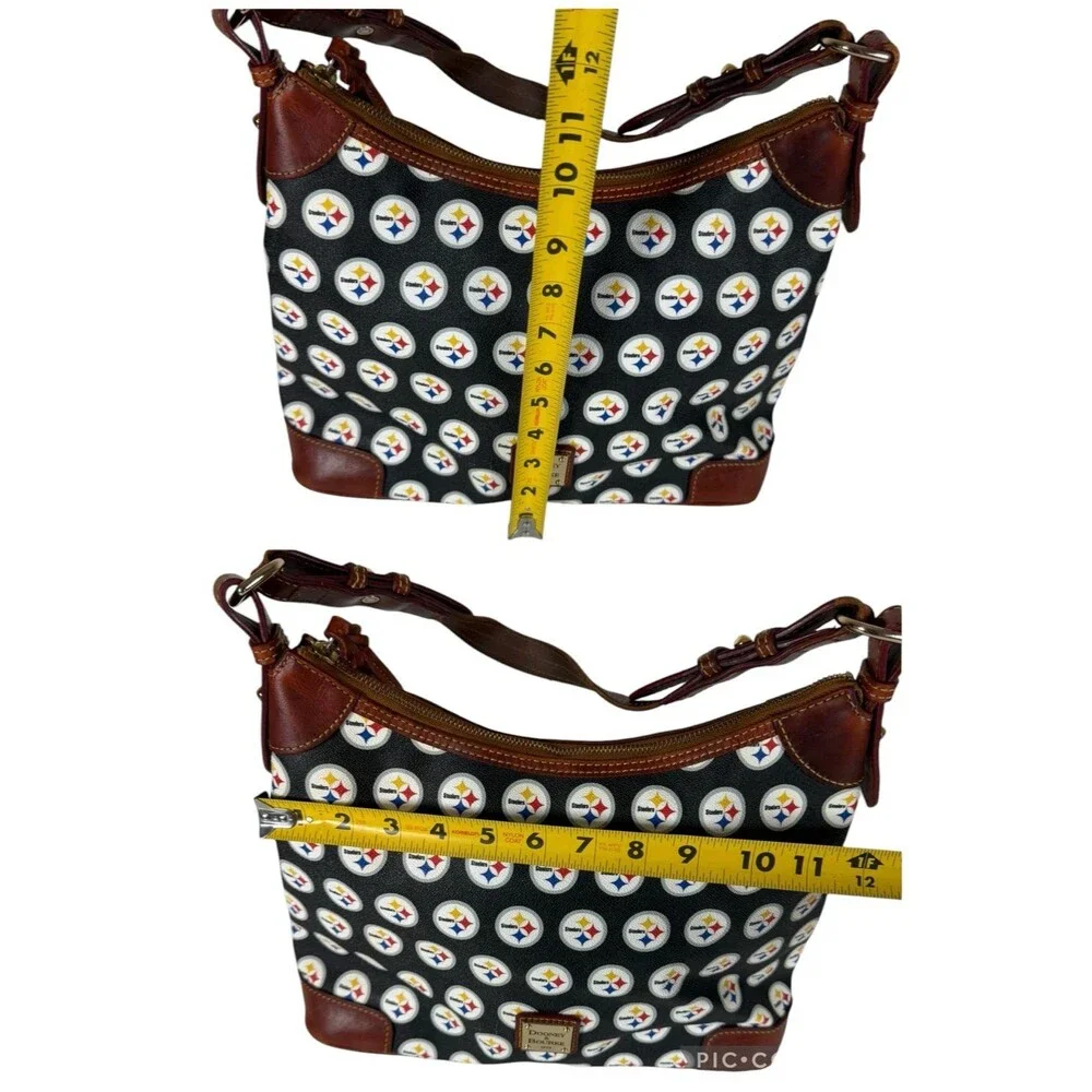 Dooney & Bourke Pittsburgh Steelers NFL Football Shoulder Hobo Bag Purse